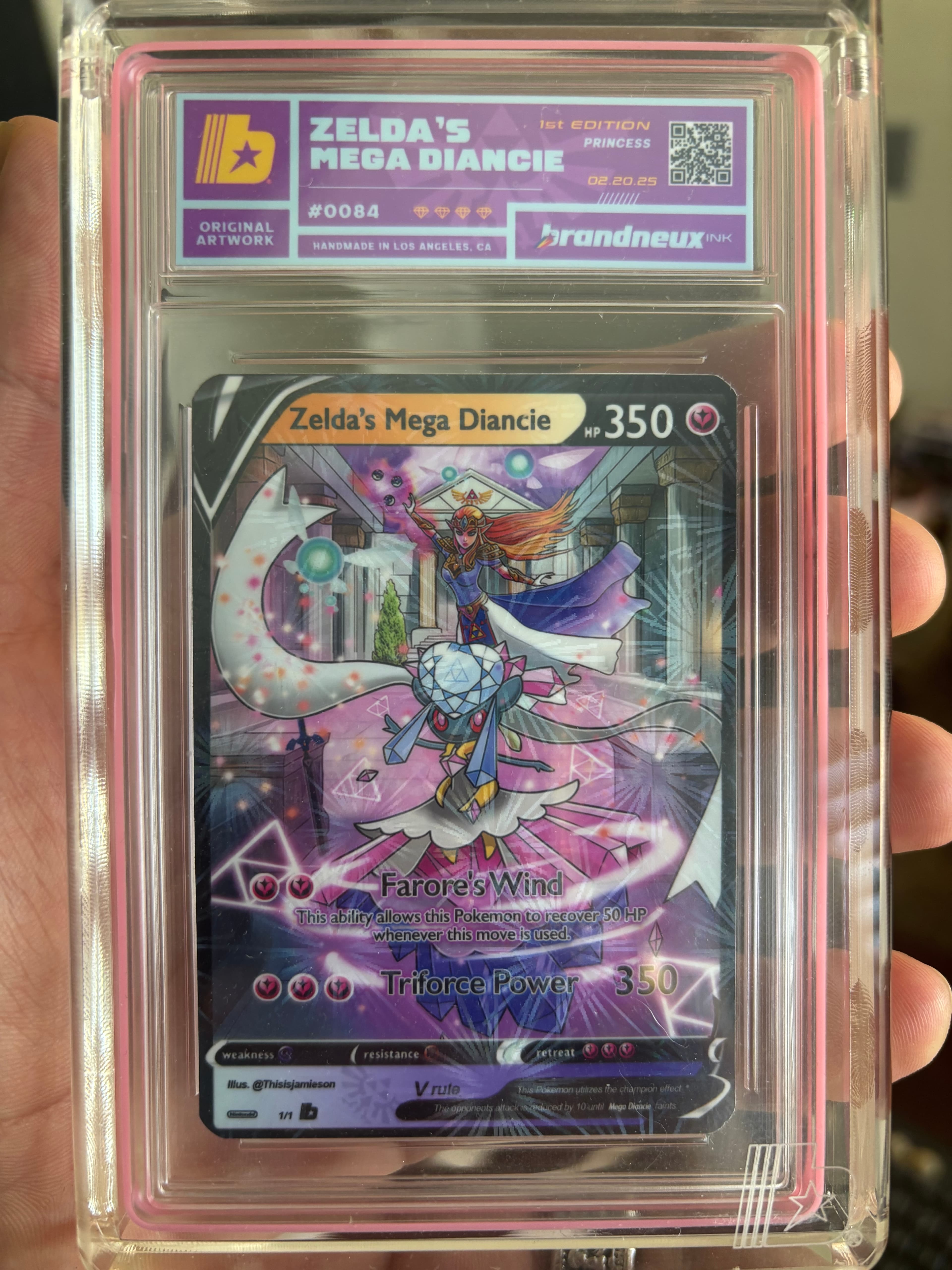 Artwork: Zelda's Mega Diancie Alternate Art by Brandneux Ink